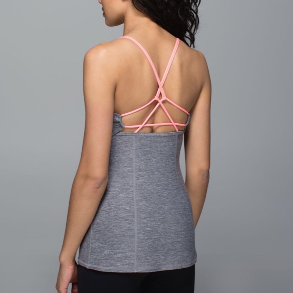 Lululemon Dancing Warrior Tank Heathered Slate